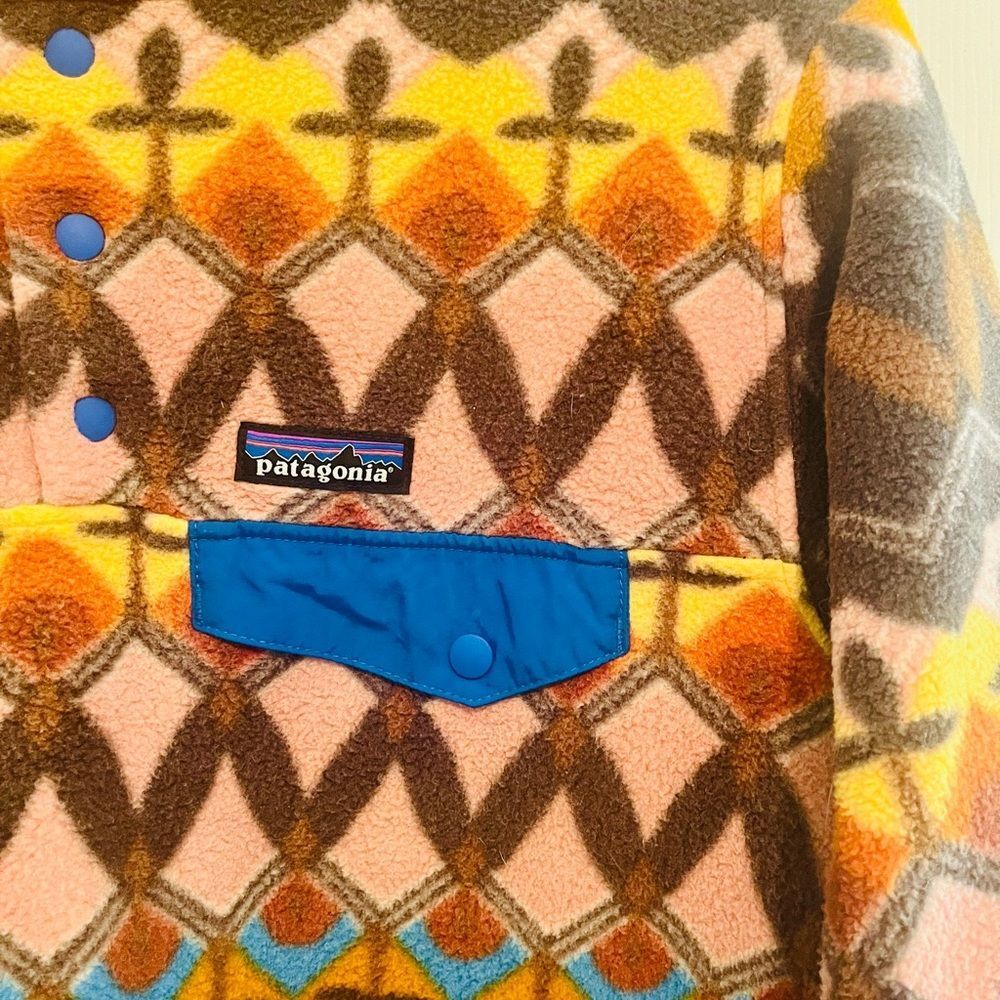 Patagonia Synchilla Snap-T Fleece Pullover Companion Big Anthos Medium NWOT - Picture 5 of 7
